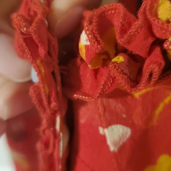 Realisation Par Red Ruched Ruffled Sundress - Picture 5 of 6